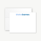 Blue Hues Flat Card Set